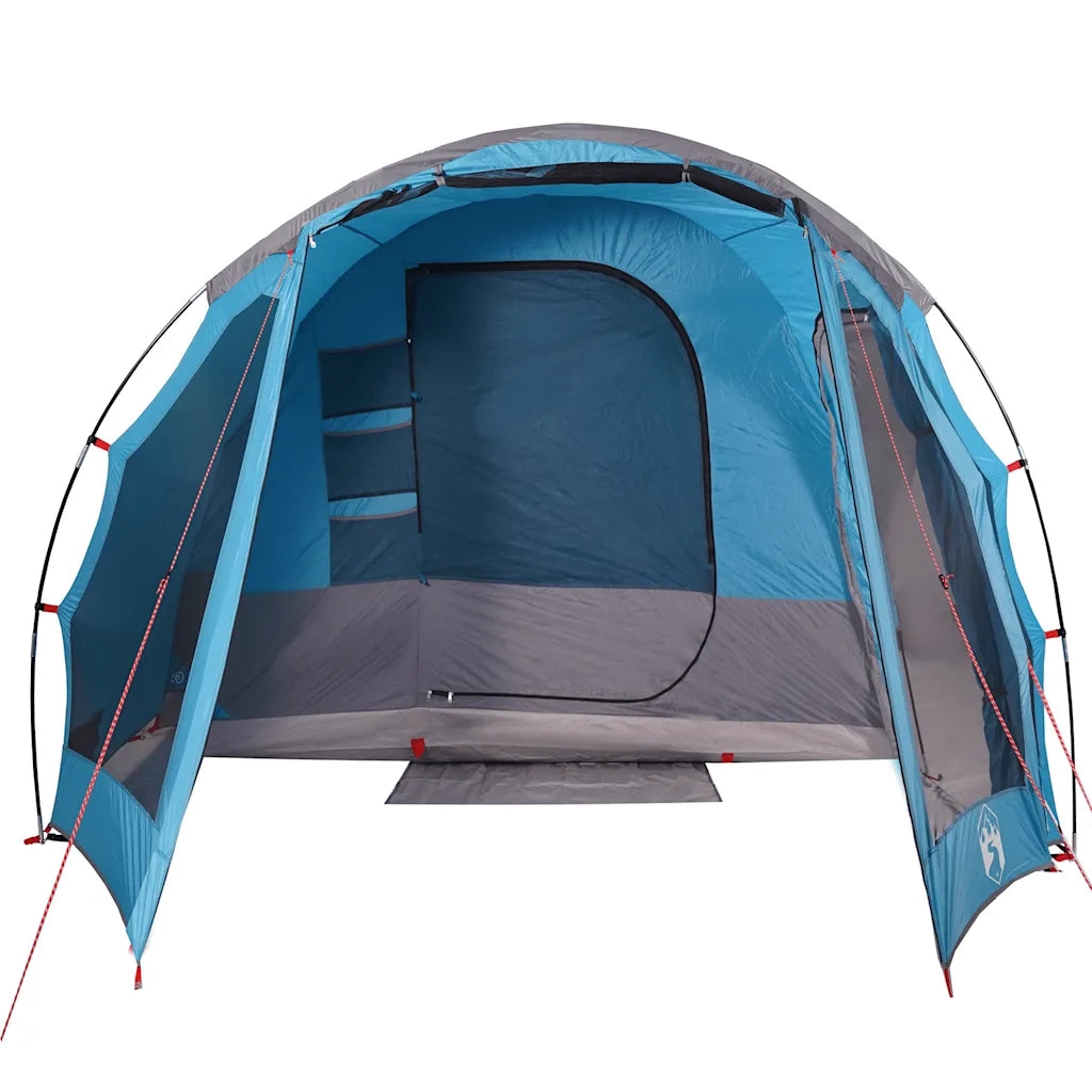Tenda Familiare a Tunnel per 8 Persone-Tenda da campeggio Blu Impermeabile 231312