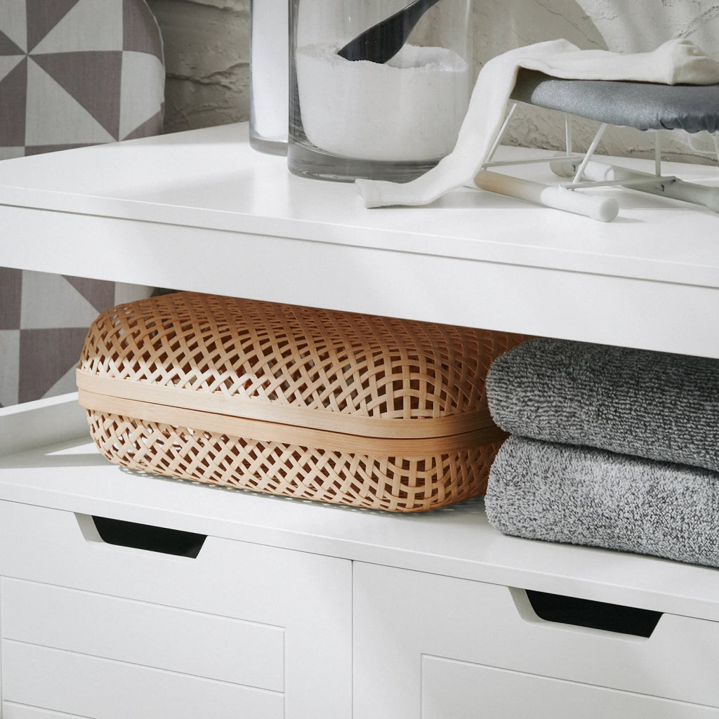 Mobile Da Bagno Armadietto Da Terra Due Ante Doppia Apertura Bianco 70x35x90cm BZR121-W