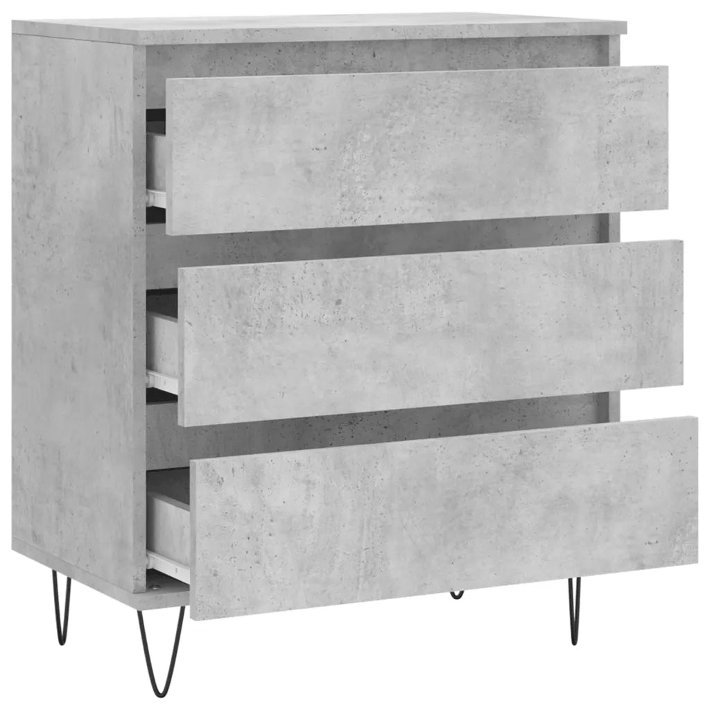 Credenza-Buffet-Armadio da cucina Grigio Cemento 60x35x70 cm in Legno Multistrato 784265
