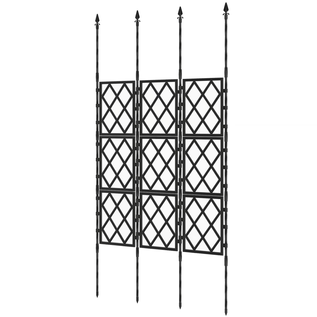 Griglia da Giardino Pieghevole ¨C zephmum ¨C Nero 85x197 cm