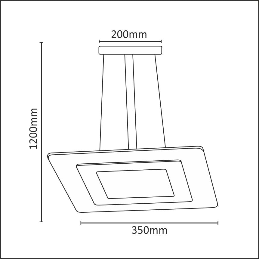 Lampada a sospensione LED Polux Larvik 25W bianca Ø35