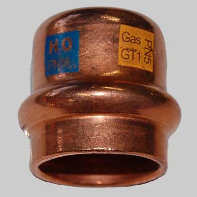 TAPPO FEMMINA RAME A PRESSARE  22     MADE IN ITALY