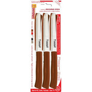 COLTELLO TAVOLA SUPER DE LUCA - MANICO PLT MARRONE/INOX CM 11 CF=PZ 6- 2 confezioni