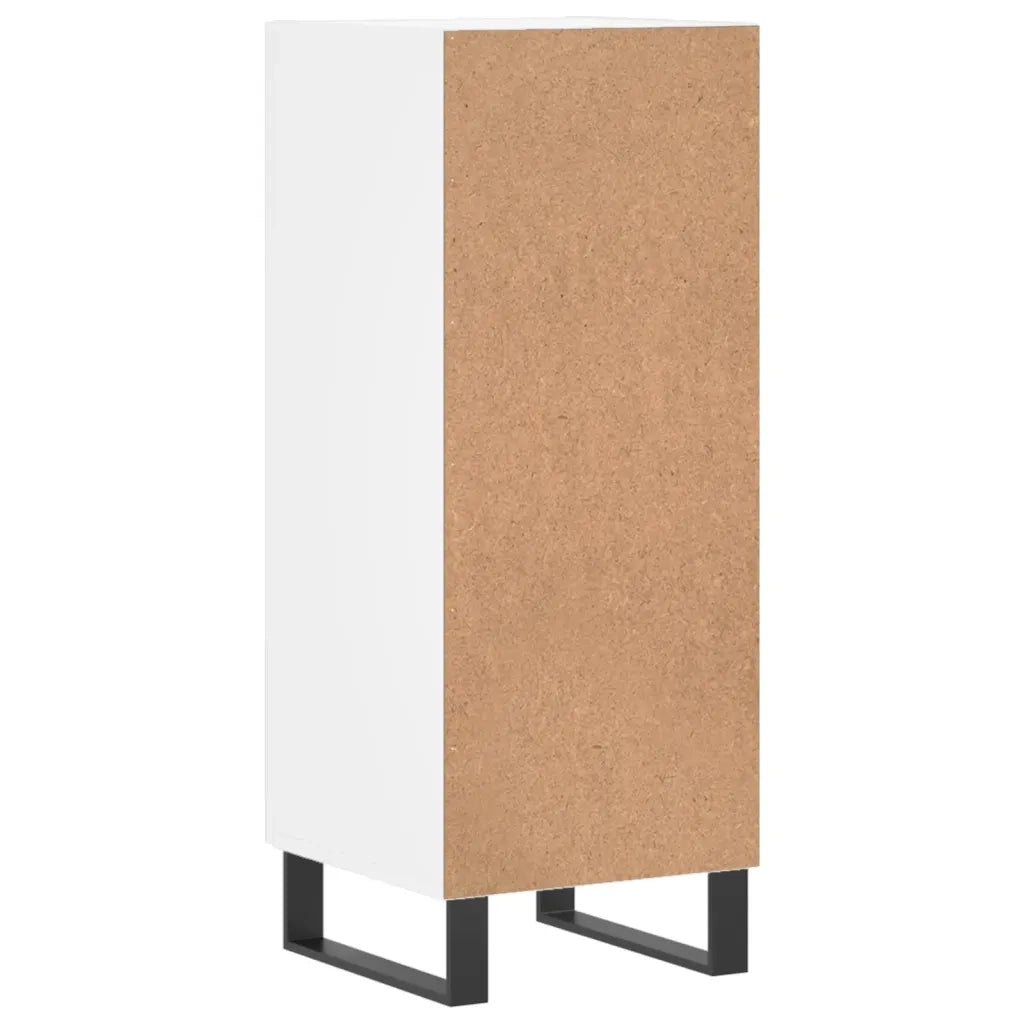 Credenza-Buffet-Armadio da cucina Bianca 34,5x34x90 cm in Legno Multistrato 526385