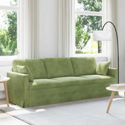 Divano Verde chiaro 228 x 78 x 80 cm Velluto