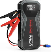 Jump Starter per Auto - 1000A - Sicuro - Portatile - Schermo a LED - Nero - 12V