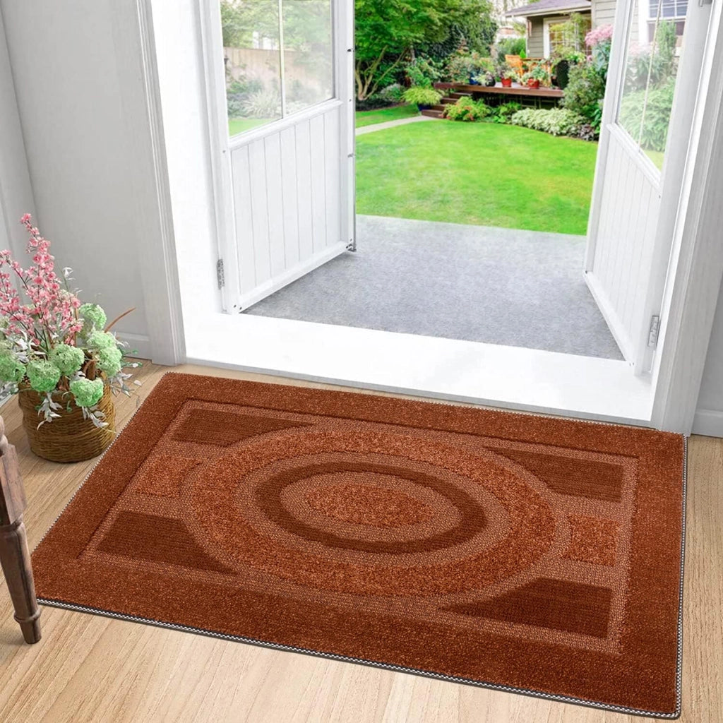 Zerbino Ingresso 80x120 cm Asciugapassi Assorbente Antiscivolo Morbido Made In Italy Arancione
