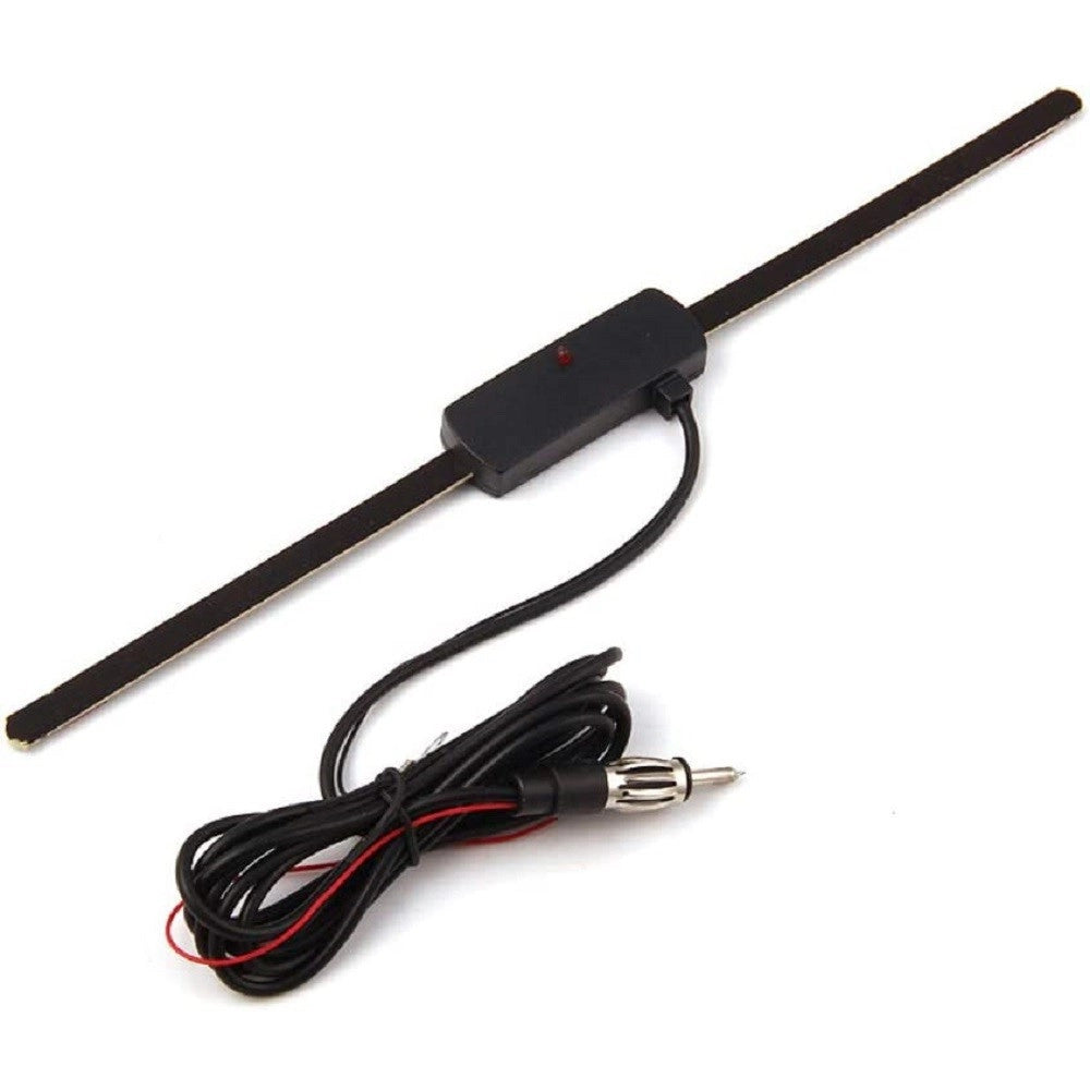 Trade Shop - Antenna Autoradio Universale Radio Am/fm Patch Montaggio Parabrezza 48-960 Mhz -