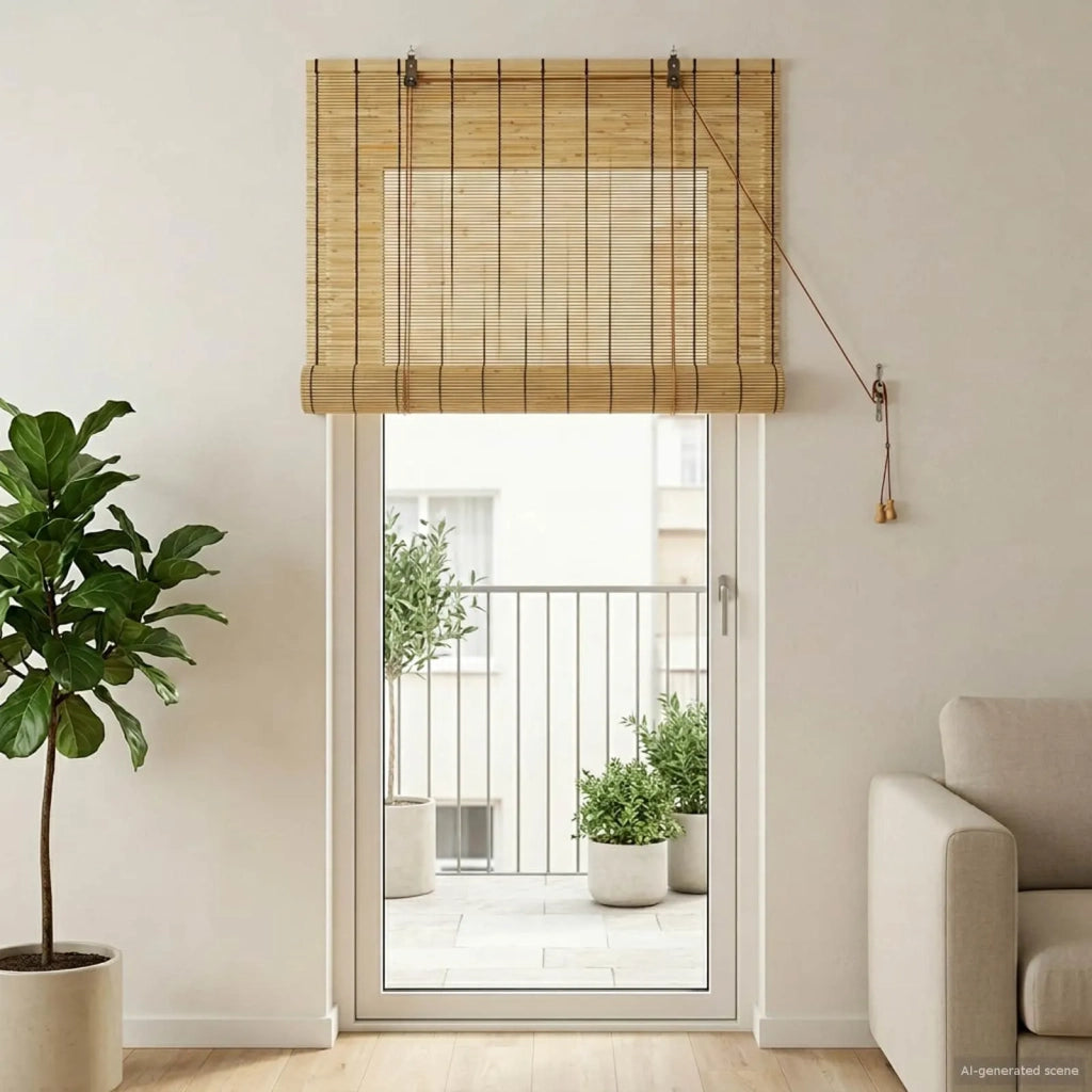 Tenda a rullo Naturale 60 x 220 cm Giunco 42034648