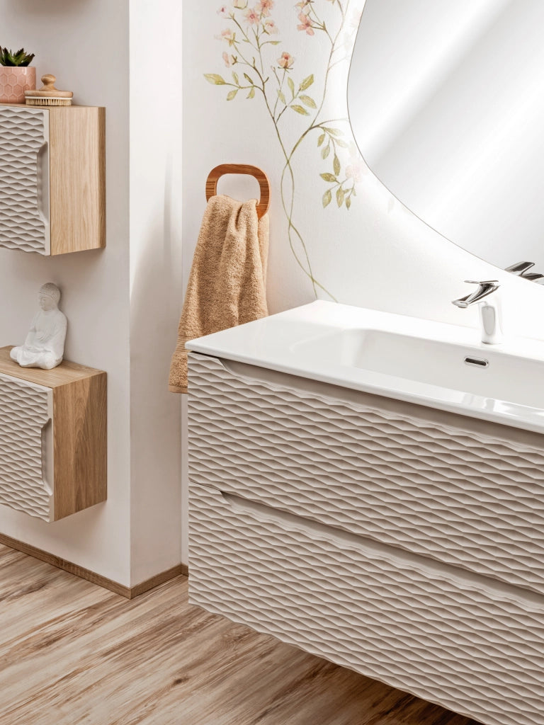 Mobile sottolavabo 70 cm 2 Szuflady Ocean Beige 70 x 57 x 46 cm