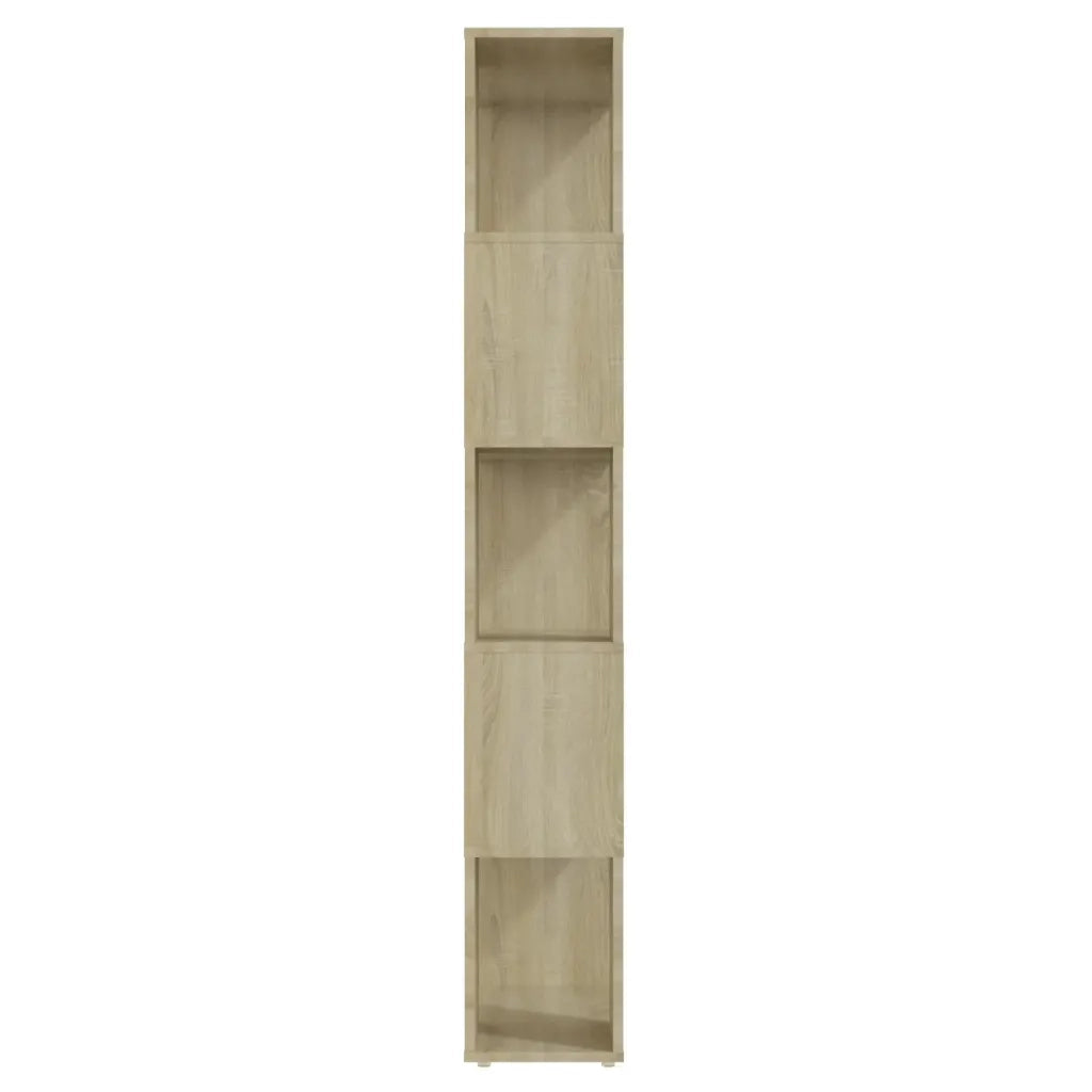 Libreria Divisorio-Scaffale per Libri-Mobile di Stoccaggio Rovere Sonoma 60x24x155 cm
