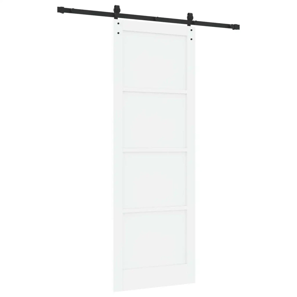 Porta scorrevole Bianco e Nero 83 x 232 cm