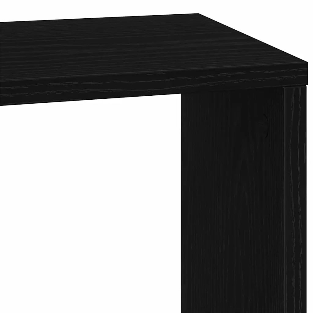 Libreria-Scaffale per Libri-Mobile di Stoccaggio Rovere Nero 45 x 23,5 x 162,5 cm