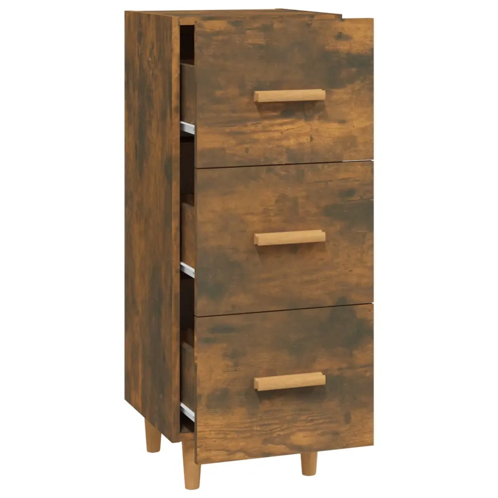 Credenza Rovere Fumo 34,5x34x90 cm in Legno Multistrato cod mxl 27794