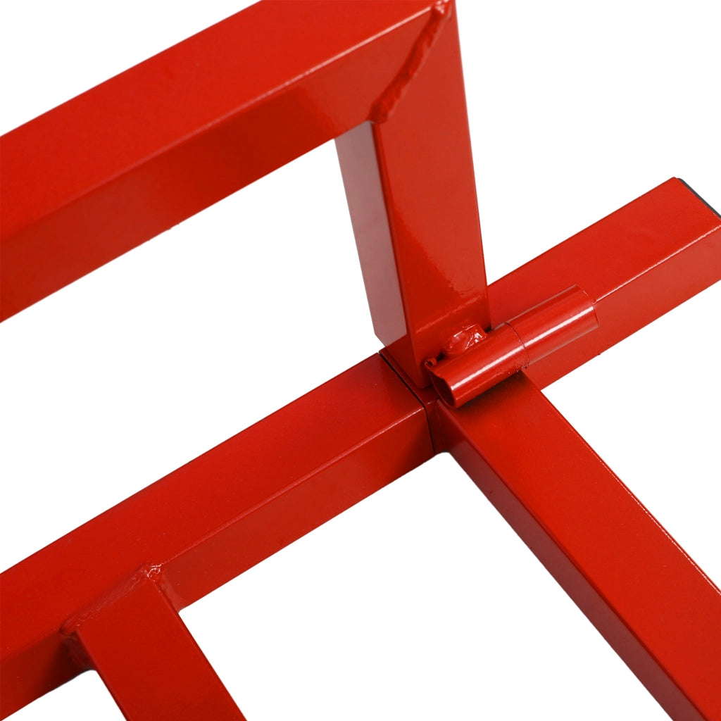 Cavalletto Riparazione Tosaerba Pieghevole ¨C MINIMAL ¨C Acciaio Rosso 400 kg