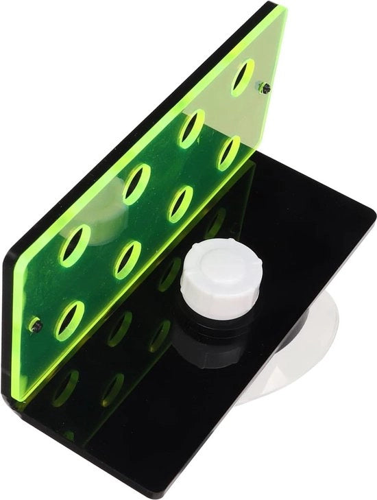 Rack per Acquario con Supporto per Filtro e Luci Fluorescenti, 6 Posizioni, Corallo Verde