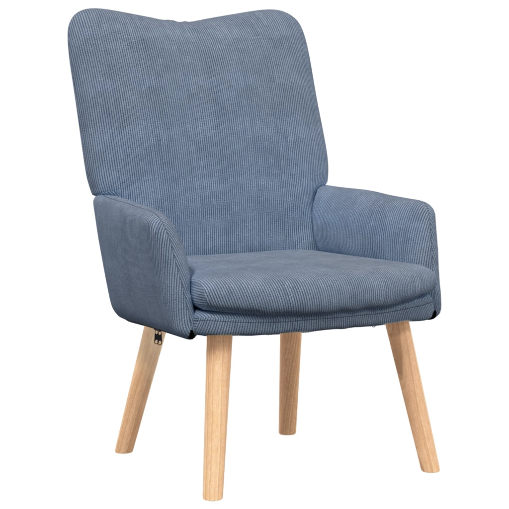 Poltrona Rilassante  in Velluto Blu