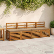 Cuscini per Panchina a 2 Pezzi VUGHT 2 pz 100% Poliestere 951279