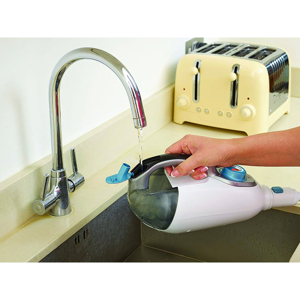 Scopa a Vapore Lavapavimenti Steam-mop + Guanto SteaMitt 13in1 Black + Decker