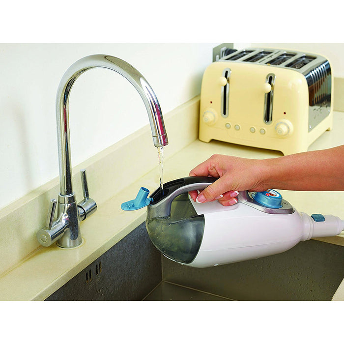 Scopa a Vapore Lavapavimenti Steam-mop + Guanto SteaMitt 13in1 Black + Decker