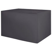 Copertura per mobili da giardino Tessuto rivestito in PVC nero 185 x 105 x 75 cm