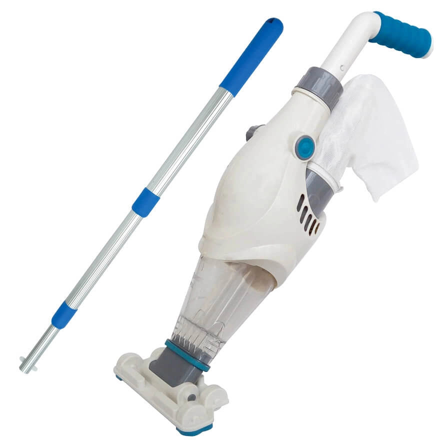 Pulitore Aspiratore per Piscine a Batteria con Palo Telescopico NetSpa Super Cleaner