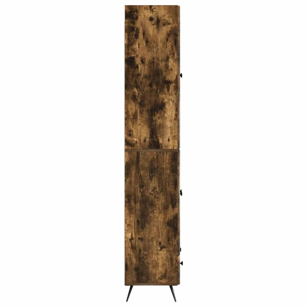Set di armadi 2 pcs Rovere Fumo Legno ingegnerizzato