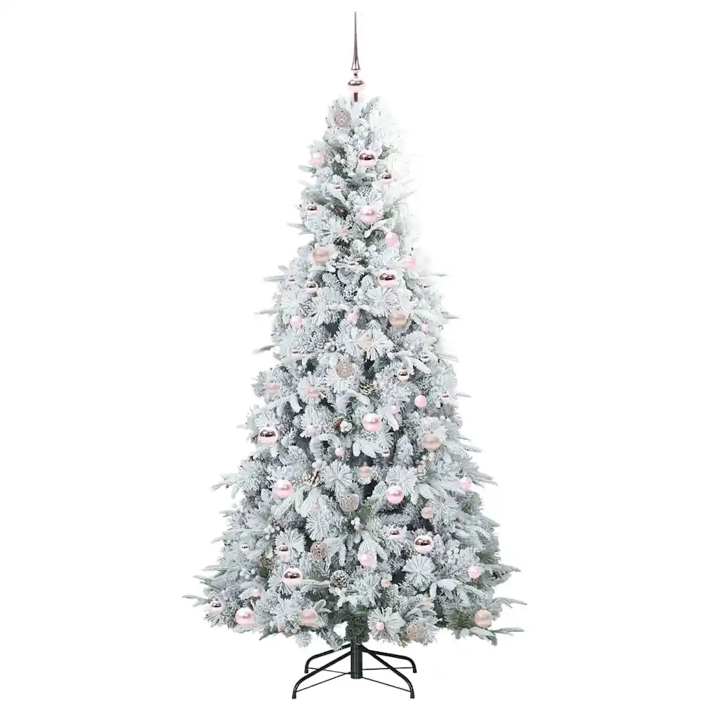 Albero di Natale Artificiale con Rami Pieghevoli Bianco 210 cm 3397499