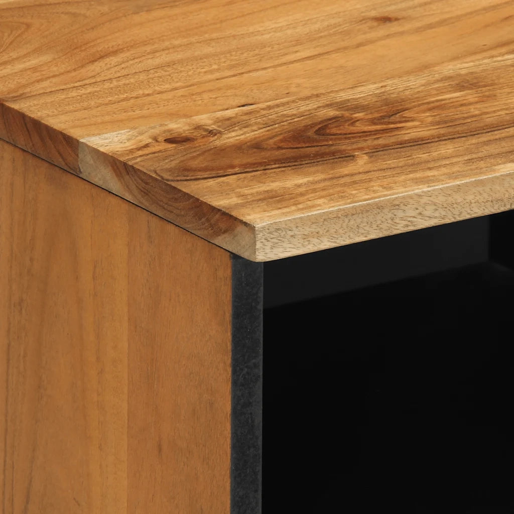 Mobile Porta TV 70x33x46 cm in Legno Massello di Acacia
