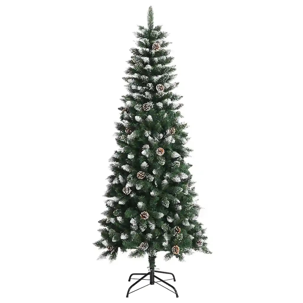 Albero di Natale Artificiale-Albero Natalizio con 300 LED Verde 180 cm 807357
