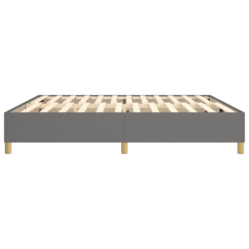 Struttura Letto a Rete a Molle Grigio Scuro 200x200 cm Tessuto 3120986