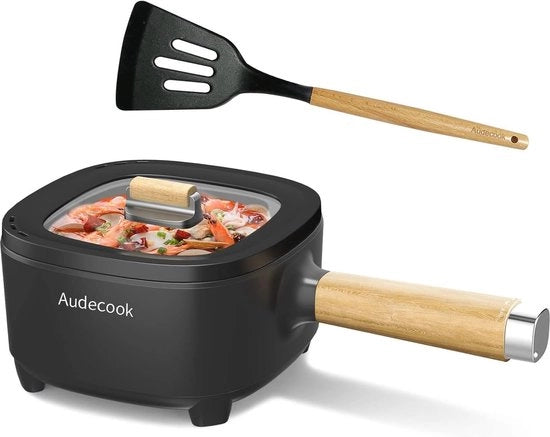 Pentola elettrica multifunzione 2L - Smalto antiscivolo ceramico, 24 cm