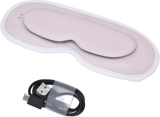 Occhialini riscaldanti per gli occhi - 7 livelli - Rosa - Occhialini riscaldanti elettrici - Occhialini riscaldanti per gli occhi a sfere - Occhialini riscaldanti per la notte - Occhi secchi