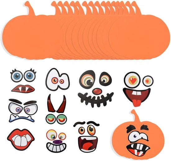 Set di attività per bambini 32 pezzi - Decorazioni per Halloween - Attività per bambini - Materiale artistico - Stickers per bambini - Materiale per attività creative