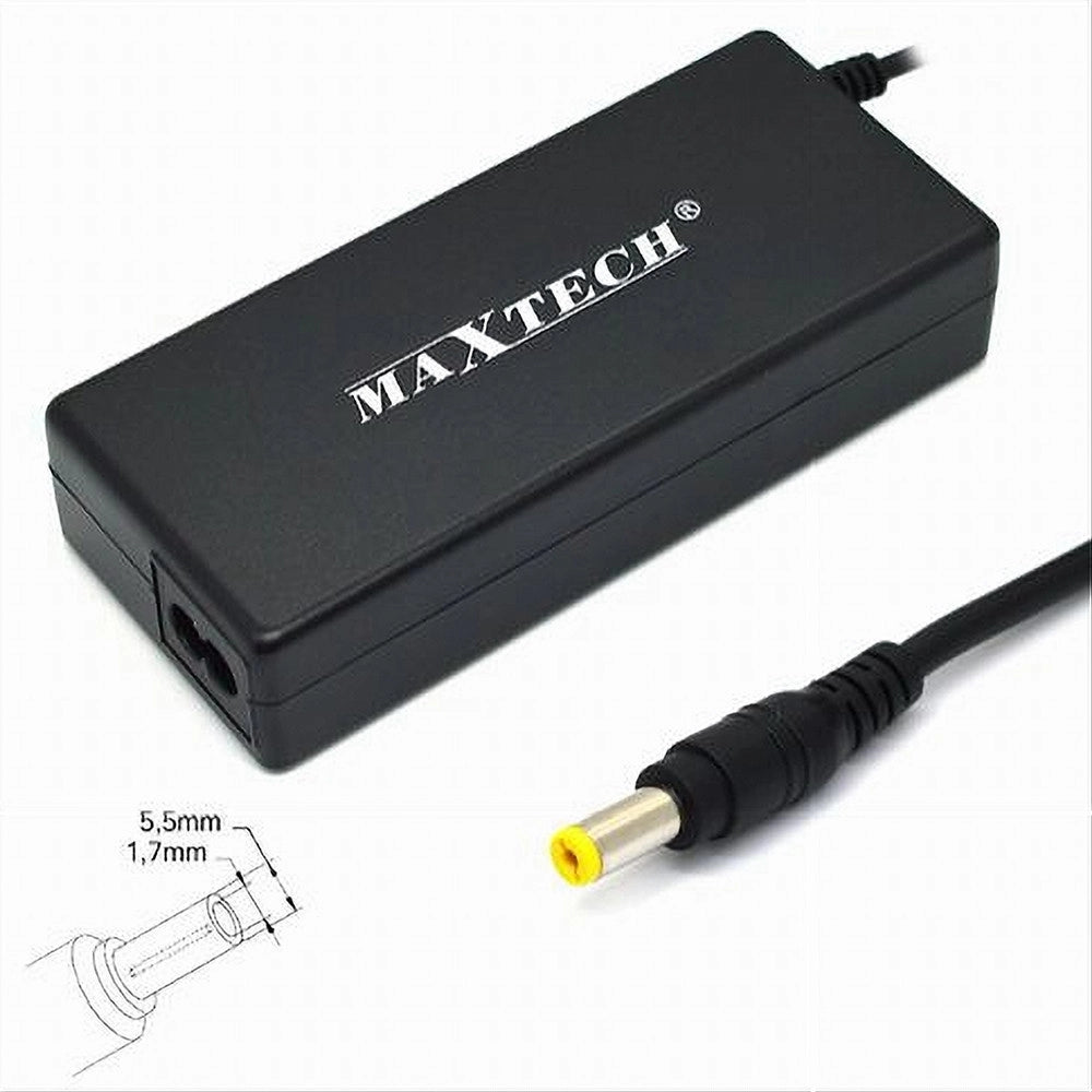 Trade Shop - Alimentatore Caricabatteria Per Pc Hp Compaq Acer Toshiba 90w Maxtech Pc-ca014 -