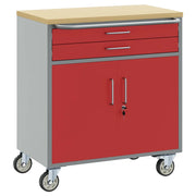 Banco da lavoro con cassetto Rosso e Grigio 75 x 45 x 85 cm CFW9756888