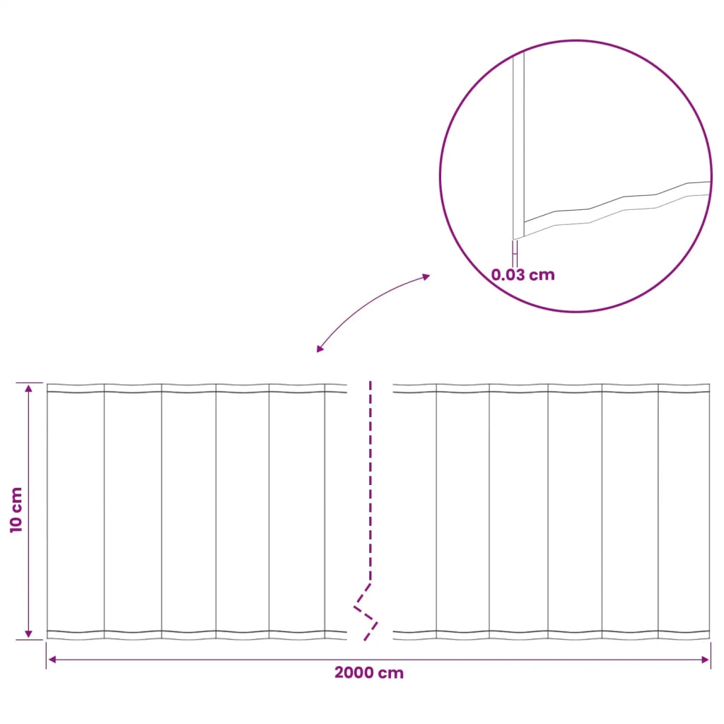 Bordura per Prato 20 m x 10 cm Acciaio zincato Argento 42030143