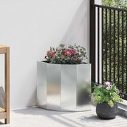 Vaso d'angolo Argento 30 x 30 x 35 cm Acciaio zincato 883659