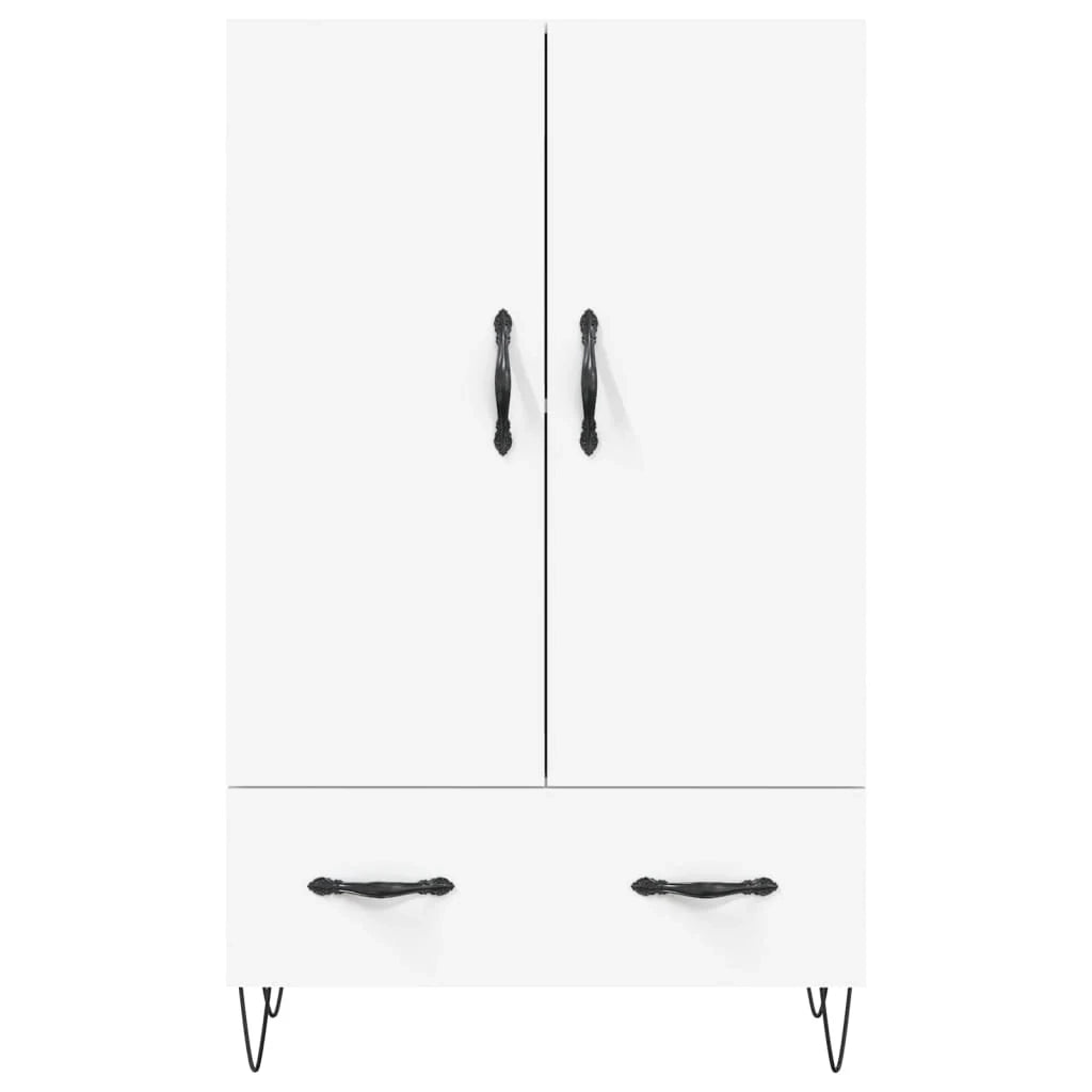 Buffet credenza cassettiera mobiletto mobile contenitore organizer cucina soggiorno salotto alto 69,5 x 31 x 115 cm legno ingegnerizzato bianco 02_0032513