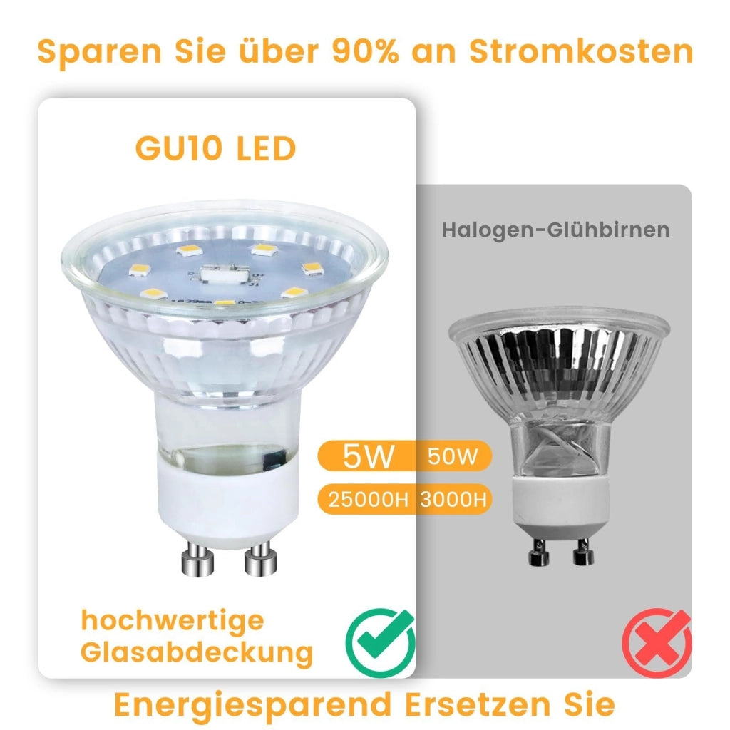 ZMH bombilla LED 5W lámpara de bajo consumo ángulo de haz 110° foco reflector bombilla