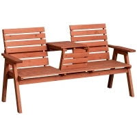 Panchina Esterni Legno Abete 2/3 Posti, Convertibile 160x68x92cm