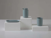 Set accessori da appoggio 3 pezzi in plastica verde acqua | Taki