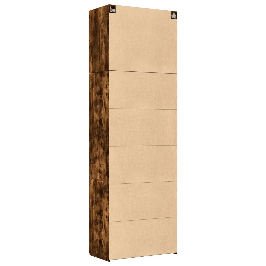 Credenza | Madia | Buffet da pranzo | Armadio da pranzo Rovere Fumo 80x42,5x249 cm in Legno Multistrato