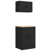 Armadi da Garage 2 pz Neri in Legno Multistrato CFW6824715