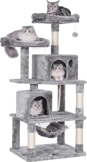 Albero per Gatti - Multi-Nivello - Grigio - 60 x 50 x 145 cm