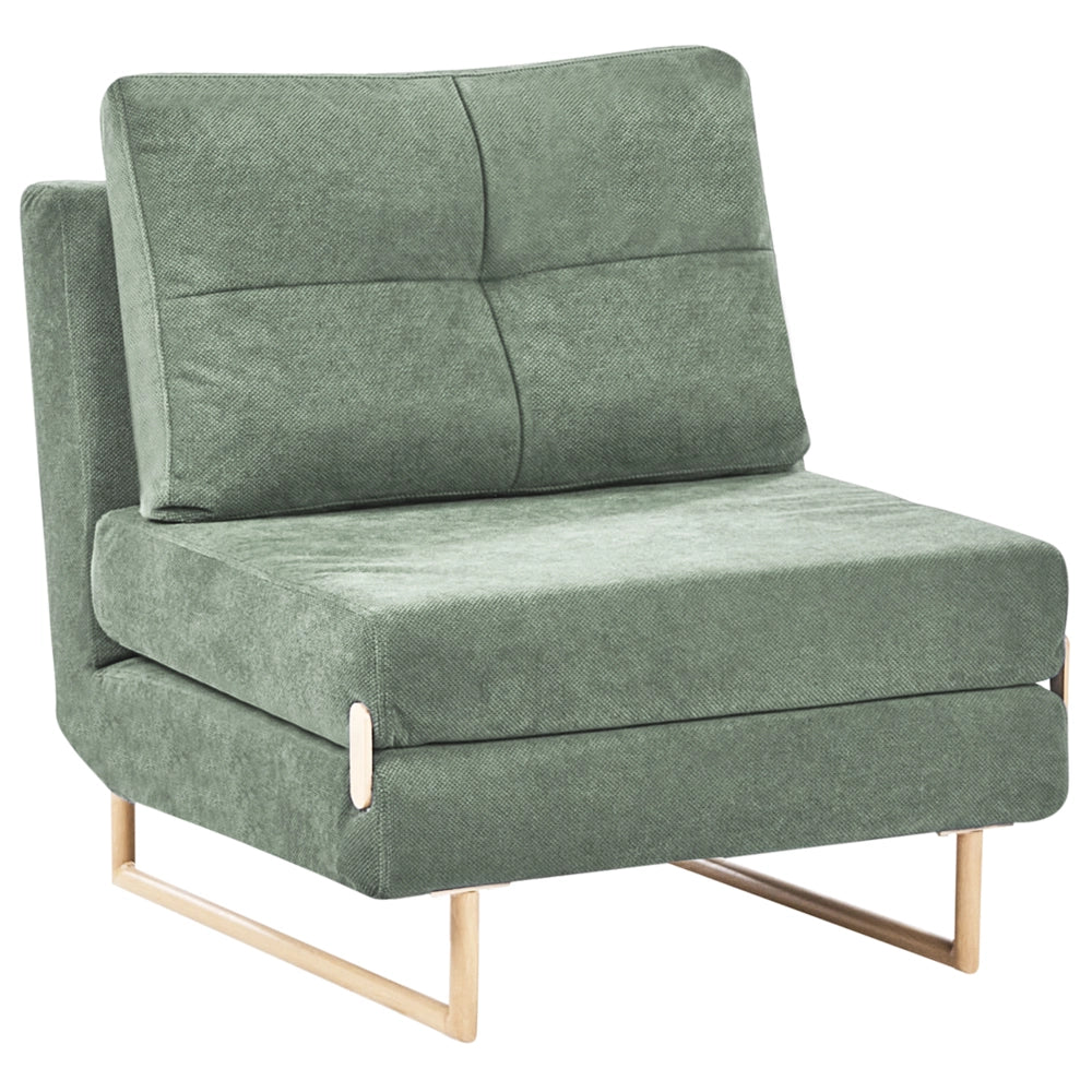 Divano letto singolo per 1 persona Pieghevole verde chiaro pieghevole camera ospiti