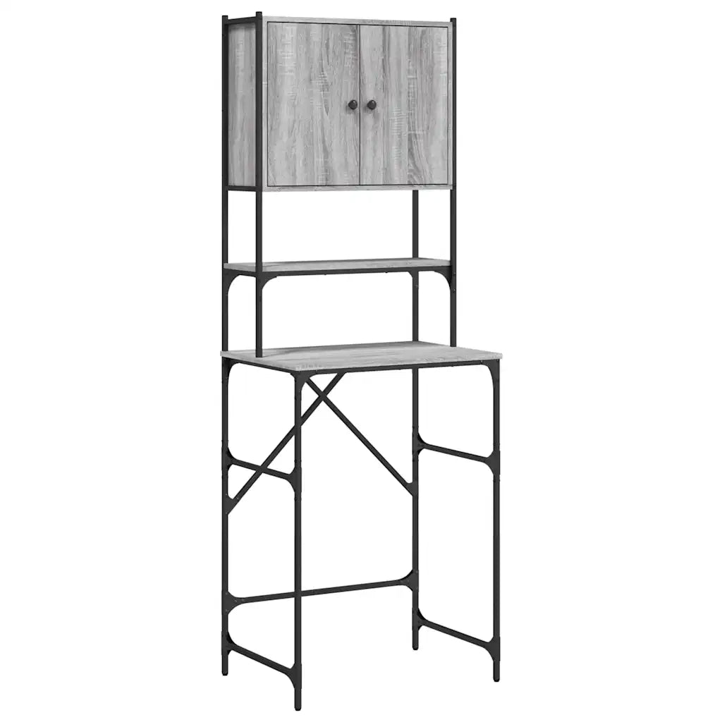 Mobile per Lavatrice Grigio Sonoma 68x48,5x194 cm CFW4089759