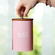 Pannelli di Stoccaggio 3 pezzi Canister Aria Tettura Materiale Metallo Per Tè Dolci Caffè Stoccaggio - Design Compacto - Nero - Sostenibile - Adatto a Tutti i Tipi di Cucina