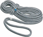 Cavo di installazione con occhio diviso e sfregato da 40 cm in bianco-nero Ø 12 mm 8 m - Aggiungi Taifun: cavo di imbarco, corda in nylon per gatti