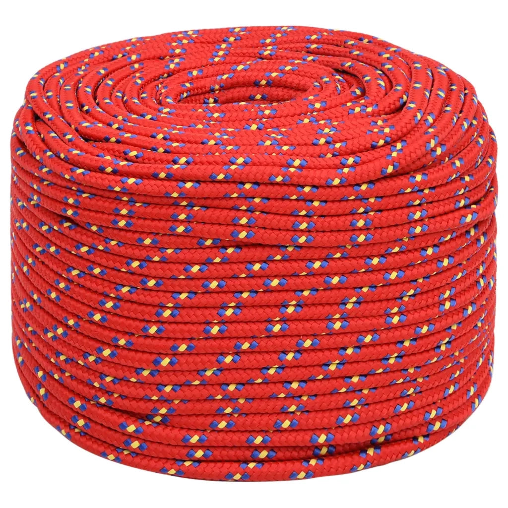Corda Nautica Rossa 10 mm 100 m in Polipropilene
